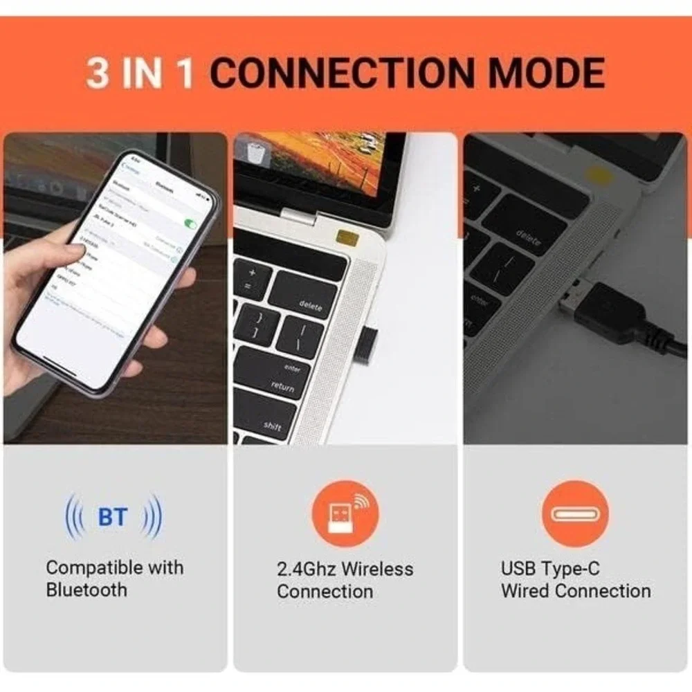 Tera Industrial Barcode Scanner – Wireless 2.4G + Bluetooth – 1D/2D/QR Code Read